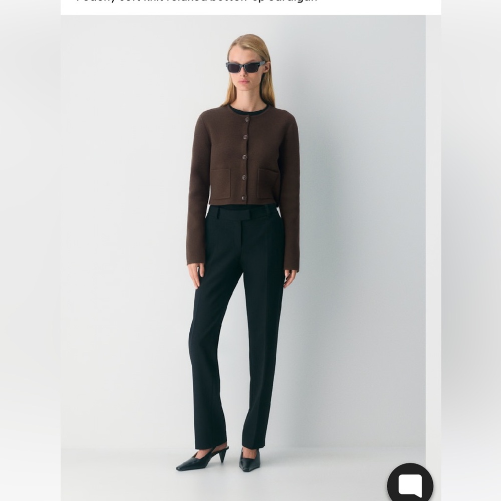 Aritzia Babaton Notable Cardigan * wine colour*